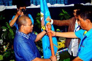 Ketua Umum DPP KNPI 2015-2018 Muhammad Rifai Darus saat pelantikan