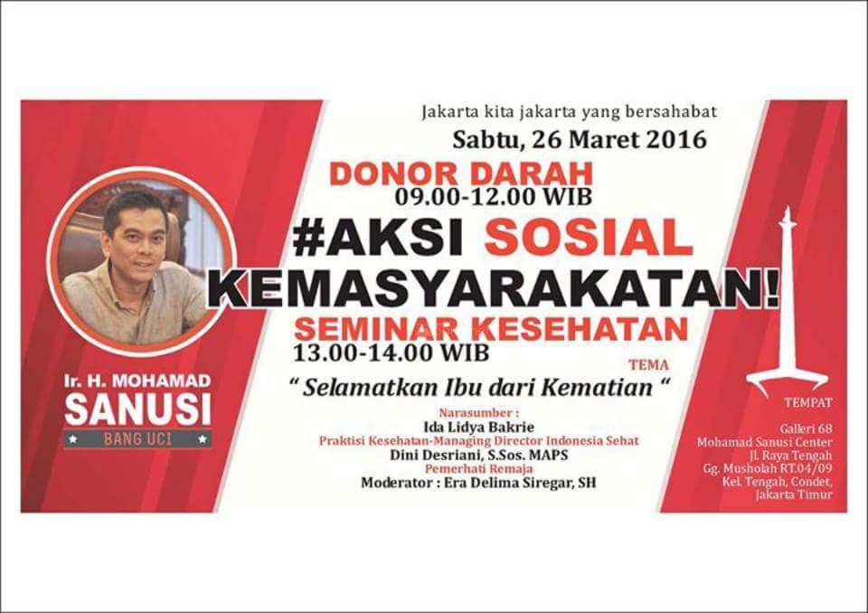  Mohamad Sanusi, Figur yang Tak Henti Peduli dengan Rakyat DKI