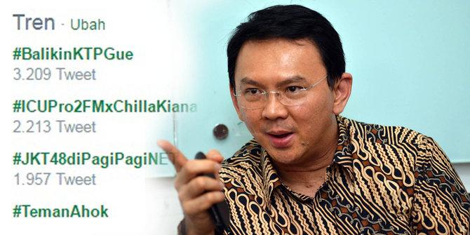  Jadi Trending Topic #BalikinKTPGue, Ahok-Heru juga Ditagih Keberaniannya Daftar ke KPU