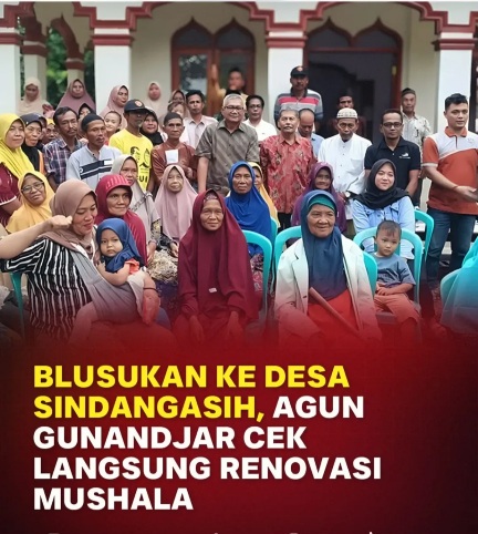  Blusukan ke Gunung Damar, Agun Gunandjar Pastikan Mushala Bantuan Layak dan Lengkap