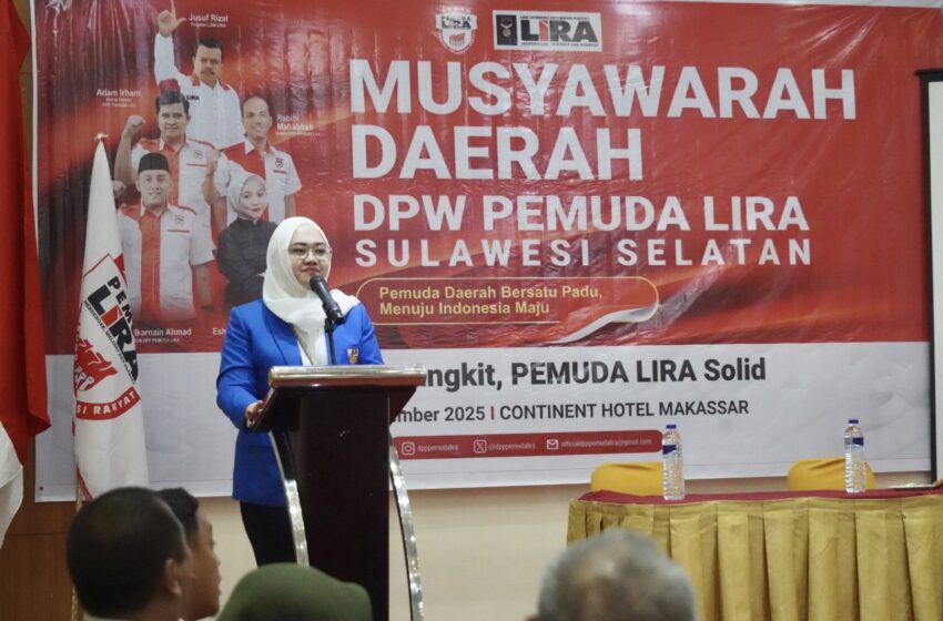  Baru Sehari Terpilih sebagai Ketua KNPI Sulsel, Vonny Langsung Hadiri Pengukuhan Ketua Pemuda LIRA Sulsel Eshin Usami Nur Rahman