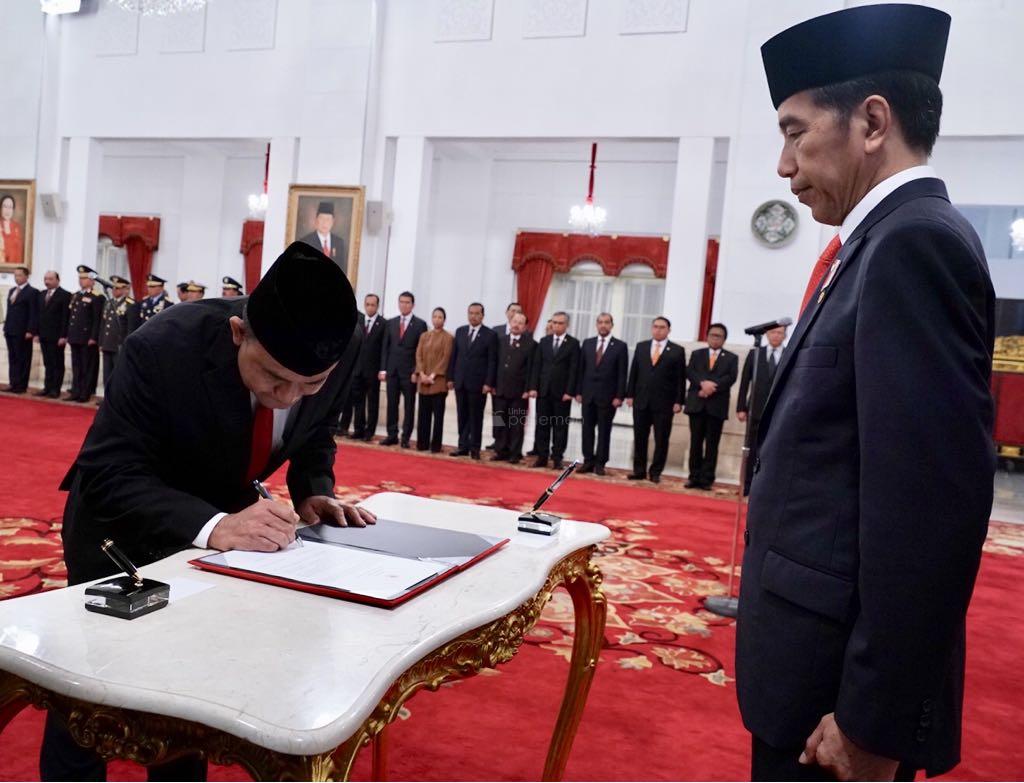  Presiden Lantik Irjen Pol Heru Winarko sebagai Kepala BNN