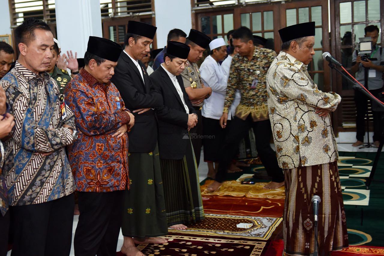  Bersama Jokowi, Novanto Hadiri Haul ke-28 Almarhum KH Aqil Siroj