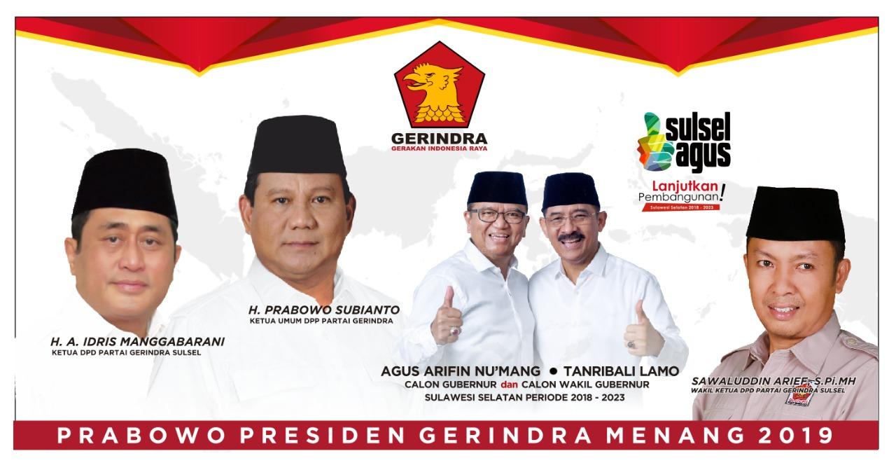  Gerindra Tidak akan Main-main Menangkan Agus-TBL di Pilgub Sulsel