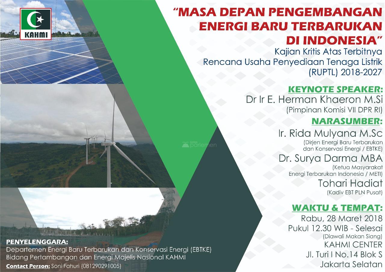  KAHMI: Masa Depan Pengembangan Energi Terbarukan di Indonesia untuk Kesejahteraan Rakyat
