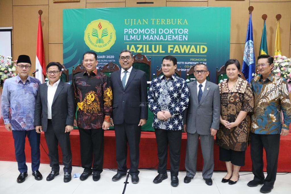  Di Promosi Doktor Jazilul Fawaid, Bamsoet Tantang Generasi Milenial Raih Ilmu Setinggi Langit