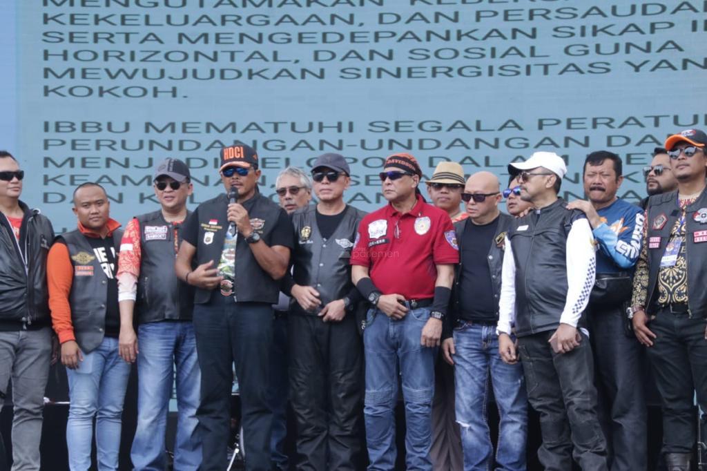  Para Bikers Indonesia Deklarasikan IBBU Sebagai Wadah Pemersatu Komunitas Motor di MPR RI