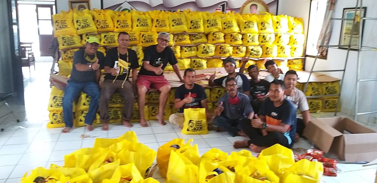  Agun 4 Hari Full Bagikan Warga Sembako Jelang Lebaran