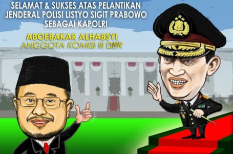 ‘Selamat dan sukses atas Pelantikan Jenderal Polisi Listyo Sigit Prabowo sebagai Kapolri’