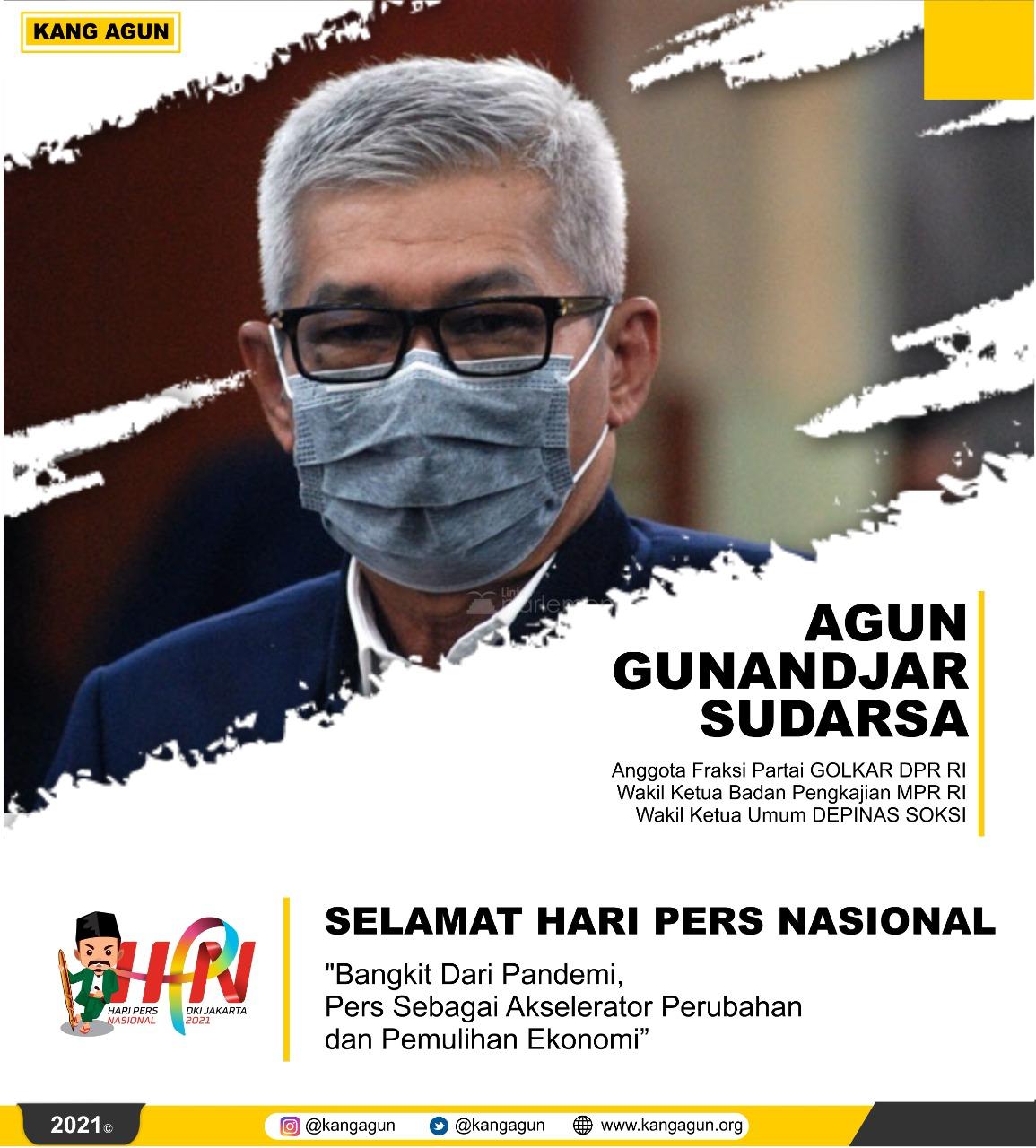  Agun Gunandjar Sudarsa: Bangkit dari Pandemi, Pers sebagai Akselerator Pemulihan Ekonomi Nasional