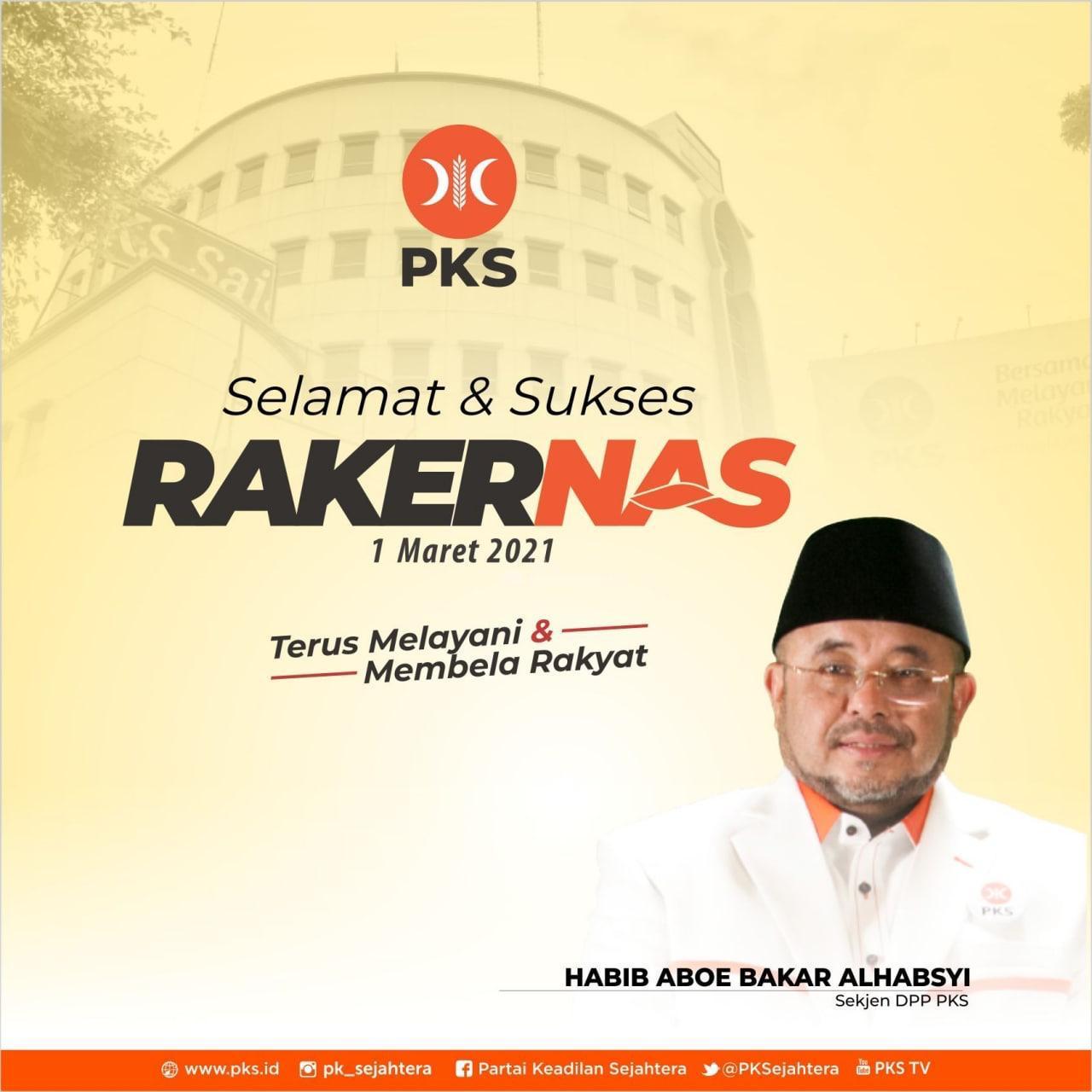  Pembukan Rakernas, Habib Aboe: Refleksi Semangat PKS Melayani Rakyat dan Membangun NKRI