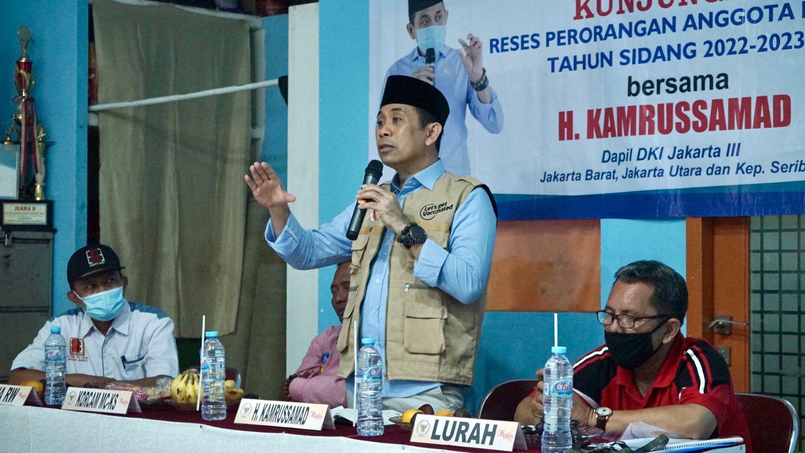  Mampir di  Palmerah, Kamrussamad Dengar Curhat Warga Setempat