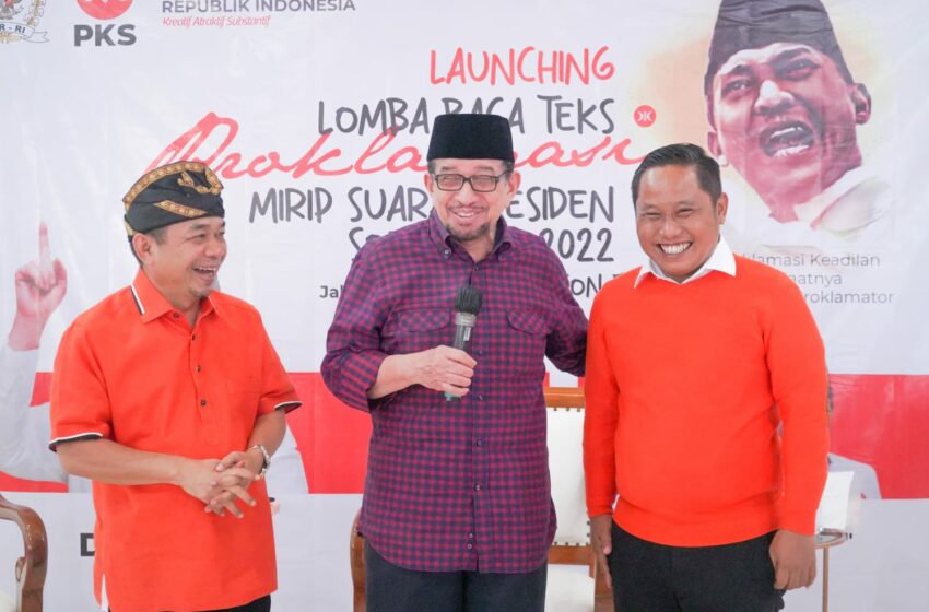  Launching Lomba Baca Teks Proklamasi PKS DPR, DR Salim: Pemuda Jadi Proklamator Masa Kini