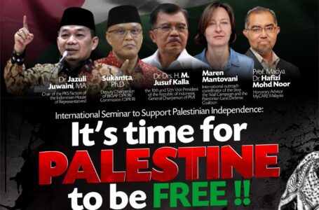 Fraksi PKS DPR Gelar Seminar Internasional Dukung Kemerdekaan Palestina: It’s Time for Palestine to Be Free!