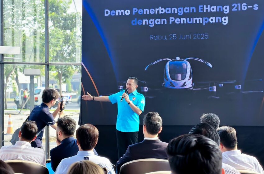 Ketua Umum IMI Apresiasi Kesuksesan Uji Terbang Taxi Udara EHang 216-S Berpenumpang Pertama di Indonesia