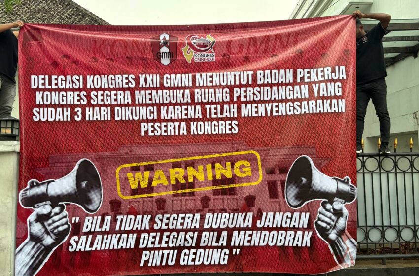  Dinamika Kongres XXII GMNI di Bandung: Ruang Sidang Tidak Dapat Diakses!