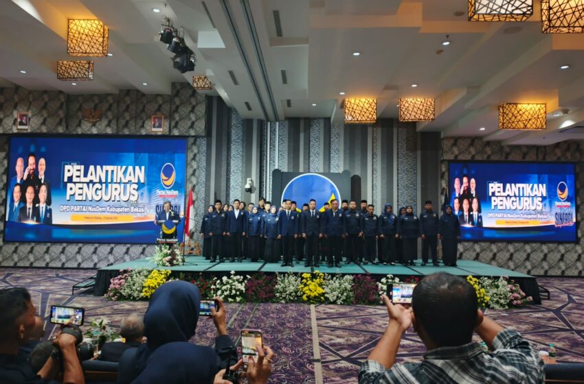  NasDem Kabupaten Bekasi Helat Pelantikan Pengurus, Siap Tancap Gas Menuju Pemilu 2029