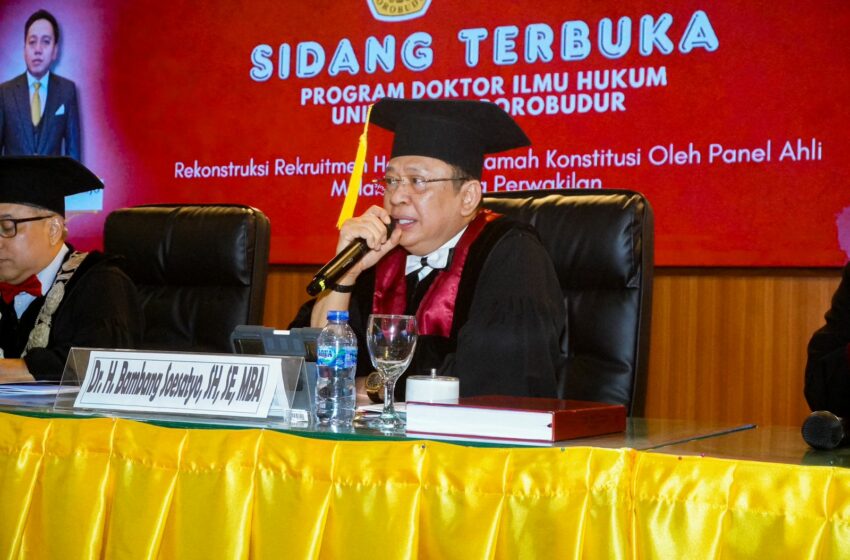  Uji Sidang Terbuka Doktor Ilmu Hukum, Bamsoet Ingatkan Pentingnya Mahkamah Konstitusi kembali ke Jalur Kosntitusional sebagai Negative Legislator
