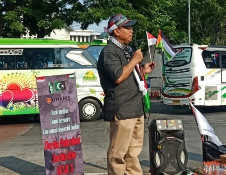  Aksi Doa dan Bela Palestina KAHMI Unkris