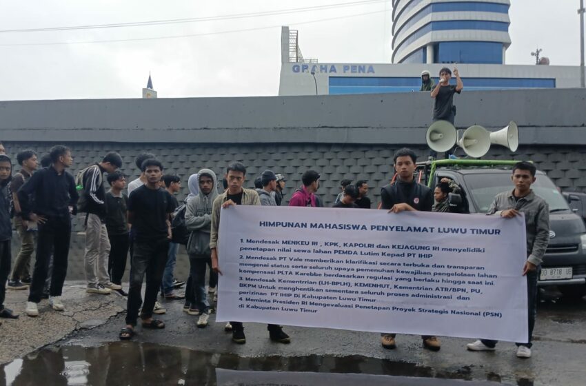  HMPLT Soroti IHIP dan Vale, Minta Pemerintah Hentikan Sementara Proyek Industri di Luwu Timur