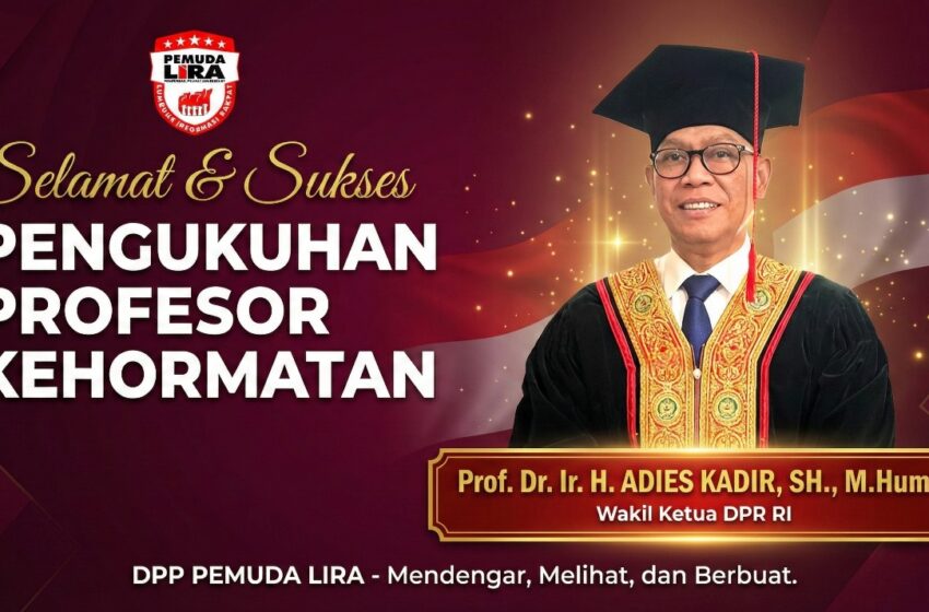  Adies Kadir Raih Profesor, Sekjen Pemuda LIRA Habibie Mahabbah: Unissula Sangat Jeli Apa yang Kita Tak Pikirkan Kampus Itu Mampu Melihatnya…