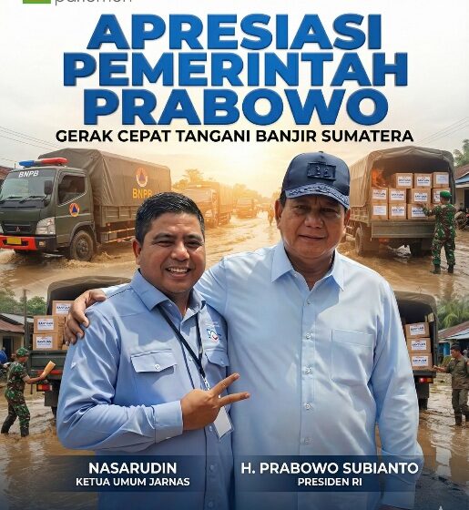  Apresiasi Pemerintah Prabowo, Jarnas Dorong Gerakan Umat Bantu Korban Banjir Sumatera