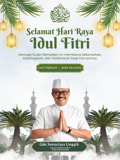  Demer Ucapkan Selamat Idul Fitri 1447 H, Ajak Masyarakat Perkuat Kebersamaan dan Kepedulian Sosial