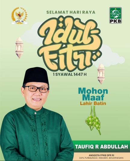  Ucapan Idulfitri Taufiq R. Abdullah: Maaf dan Harapan untuk Masyarakat di Dapil Jateng VII dengan Sinergi Bangun Daerah dan Jaga Kedaulatan Digital