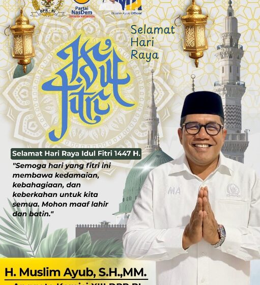  Muslim Ayub di Hari Fitri Ini Ajak Masyarakat Aceh Pererat Persaudaraan dan Jaga Nilai Kemanusiaan