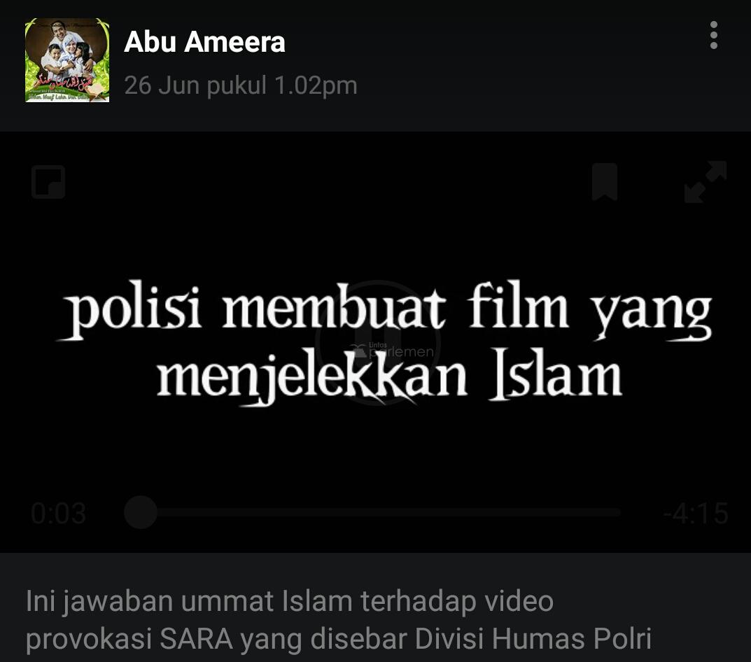 Jadi Viral, Polisi Buat Film ‘Jelekkan’ Islam Buat Netizen Geram