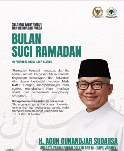  Agun Gunandjar Sudarsa Sampaikan Ucapan Marhaban Ya Ramadan 1447 H: Ajak Umat Perkuat Iman dan Kepedulian Sosial