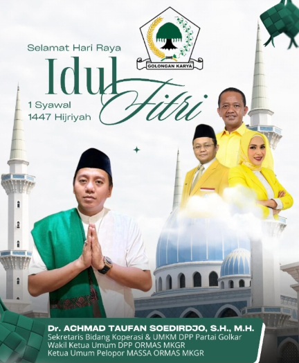  Idulfitri 1447 H, Achmad Taufan Soedirdjo Sampaikan Pesan Kedamaian dan Keberkahan