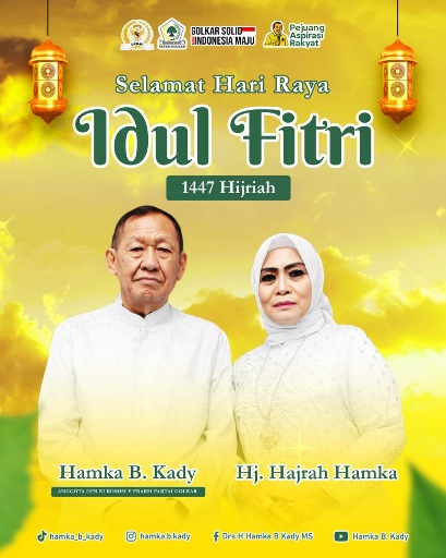  Idulfitri 1447 H: Hamka B. Kady Tekankan Syukur atas Konektivitas dan Kesejahteraan Warga Sulsel I