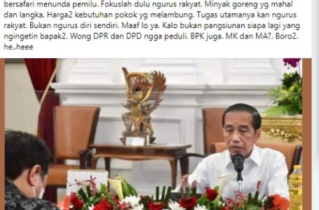 Politisi Senior Baharuddin Aritonang Ingatkan Jokowi Fokus Kerja untuk Rakyat!