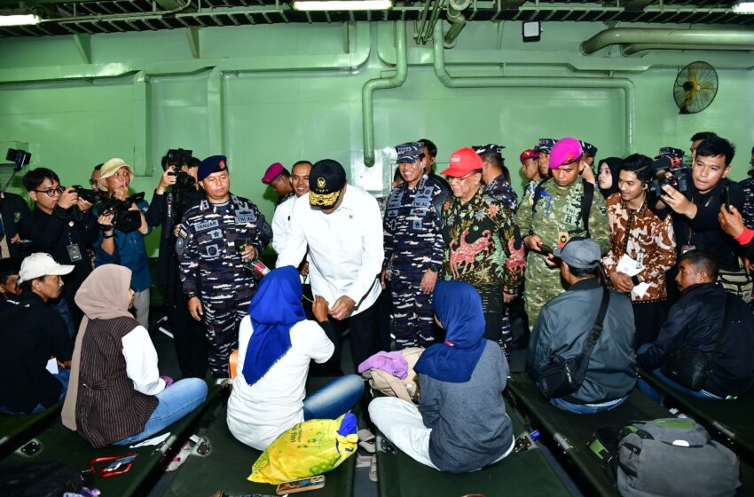  BAZNAS Gandeng Menko Polkam dan TNI AL Fasilitasi Mudik Gratis via KRI, 1.448 Warga Diberangkatkan