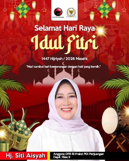  Siti Aisyah Ajak Masyarakat Riau Sambut Idul Fitri dengan Hati Bersih dan Perkuat Silaturahmi